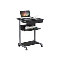 Cajonera Escritorio con Ruedas Cajonera de Oficina con 2 Cajones Archivador Móvil con Cerredura y Llave para Carta A4, Negro 40×40×65,5cm - details 11
