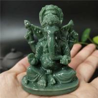 Estatua de Ganesha, decoración de casa y jardín, escultura de Dios elefante indio, artesanías de piedra de Jade hechas a mano, decoración del hogar, estatuas de Buda - details 1