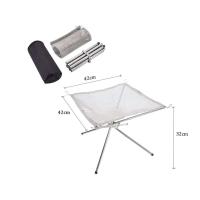 Pozo portátil para exteriores, soporte contra incendios de malla de acero, estufa, calentador de madera, suministros para acampar, patio trasero y jardín - details 0