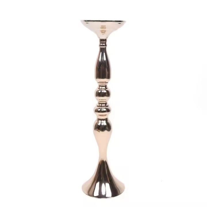 10 Uds. De jarrón de Metal, soporte para centro de mesa, candelabro, decoración de mesa de flores para boda, candelabros europeos, decoración de fondo - 1