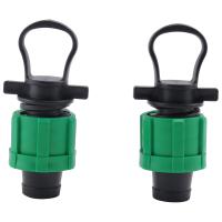 Tapón de tapa de tubo de riego por goteo, accesorio de tapa final Universal de 1/2 pulgadas, para sistema de aspersor de tubo con cinta de goteo de 16mm - details 4