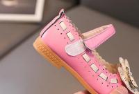 Zapatos planos de cuero para niñas pequeñas, zapatillas clásicas de princesa con lazo, a la moda, para primavera y verano, 2024 - details 15