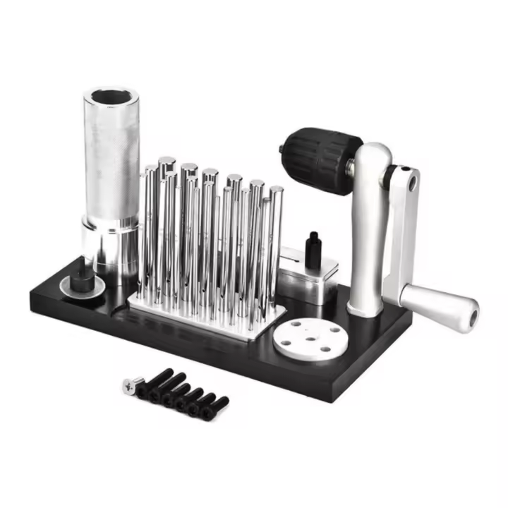 Máquina manual profesional para hacer anillos de salto, herramienta de trefilado de alambre de acero inoxidable con 20 mandriles de 2,5 mm a 12 mm para hacer joyas, bobinado, herramienta de precisión de manivela manual - 1