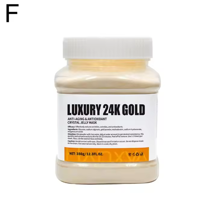 Mascarilla de Gelatina Dorada 24K Nicotinamida Blanqueadora Hidratante Antiedad - 1