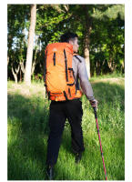 Mochila de escalada para acampar con cubierta para lluvia, gran capacidad, deportes al aire libre, senderismo, montañismo, paquete de hidratación - details 18