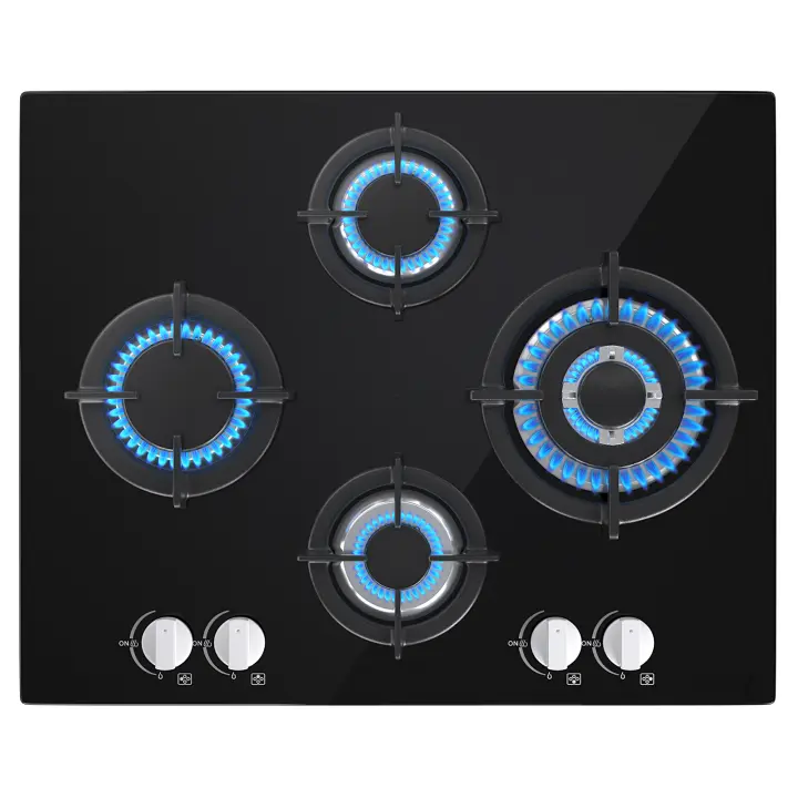 Placa de Gas de vidrio IsEasy con protección automática de termopas, Gas Natural (20 MBR)/ Gas propano (30 y 50 MBR), placa de - 1