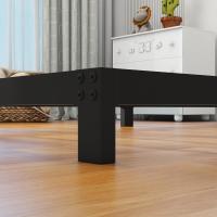 Cama con Plataforma de Metal, Marco de Cama de 140 x 200 cm, Cama de Metal con somier de láminas de Metal, Moderna Cama de Metal para Adultos, niños, Adolescentes, fácil Montaje - details 14