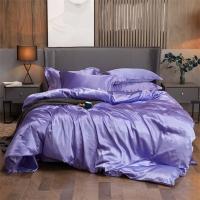 Juego de Ropa de Cama de Color Sólido Lujo Rayon Satén Funda de Edredón Kit de Tamaño Twin Queen King 2pcs/3pcs/4pcs - details 17