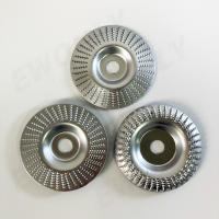 Juego de Discos de Tallado de Madera de Alta Velocidad 3pcs Rueda de Molienda Plateada - details 3