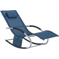 jardín Mecedora con reposapiés Tumbona ergonómica Negro OGS28-SCHx2 ES - details 9