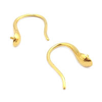 Latón color oro de 18 quilates, compatible con cuentas de medio agujero con ganchos de medio pasador para pendientes, joyería de alta calidad, accesorios para manualidades. - details 80