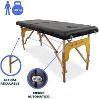 Basic, Mesa, Profesional, Portátil, Mara, 2 Cuerpos, Marca Española, Regulable, 180x60 cm, Negra - details 5