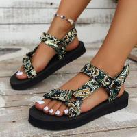 Verano plano ligero con sandalias de playa de punta redonda para mujer - details 33