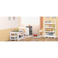 Estantería de Juguetes con 9 Cajones Espaciosos, Organizador Infantil, Almacenaje de Juguetes,Compartimentos de Almacenamiento Infantil, Blanco, 92x30x60/68cm - details 0