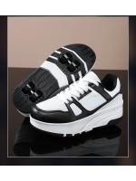 Zapatos de Patinaje de Cuatro Ruedas para Niños y Niñas Deportes Casuales al Aire Libre Tobogán y Acolchado Estudiantes Escolares - details 1