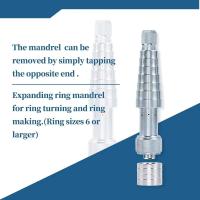 Anillo de doble cabeza ensanchador de anillo expansor ampliador martillo de plástico y goma ajustador de tamaño de anillo de dedo antideslizante - details 3