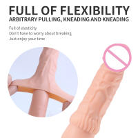 Juego extendido, juego de silicona hueca para pene masculino, marido y mujer comparten juego de dientes de lobo, productos sexuales para adultos - details 3