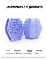 Cepillo de Champú de Masaje Manual de Silicona Anti-picazón, Apto para Uso Seco y Húmedo, Cuido del Cabello - details 0