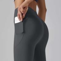 Hmidou-mallas de gimnasio con bolsillos para mujer, pantalones de Yoga, Fitness, cintura alta, Control de barriga, correr, entrenamiento - details 42