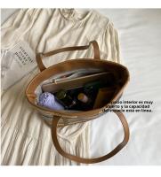 Bolso Grande de Paja Tejido Bolso de Playa de Vacaciones Casual para Mujeres - details 15