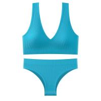Conjunto de Top Sin Costuras para Mujer Cintura Baja, Sin Cable, Traje Trasero, Sujetador Recubierto - details 6