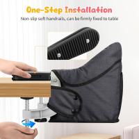 Mesa para Bebé, Trona Portátil Plegable con Arnés de Seguridad, Asiento Enganchable infantil con Bolsa de Transporte para Casa y Viajes (Azul) - details 63