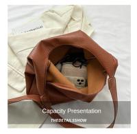 Bolso de mano de cuero de moda para mujer, tendencia 2025, bolso de hombro Simple grande de alta capacidad, bolsos de mano para mujer, bolsos de mensajero - details 6
