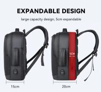 Mochila De Negocios impermeable para hombre, bolsa reflectante para ordenador portátil de 15,6 pulgadas, con carga USB, multifun - details 3