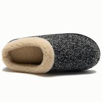 Invierno de los hombres más el tamaño 50 al aire libre engrosado fondo grueso apilado caliente zapatillas de algodón de lana - details 32