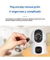Cámaras de vigilancia Wifi interior doméstico HD iPhone APP inalámbrico inteligente Visión nocturna - details 5