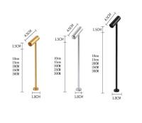 Foco LED de 3W y 12V, lámpara para presentación de joyería, lámpara de poste de 10/20/30cm, escaparate de tienda de teléfono, luces de escritorio, lámpara vertical giratoria de 220V - details 1