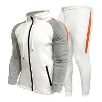 Nuevo traje de otoño e invierno para hombre, Sudadera con capucha y pantalones con cremallera, ropa deportiva informal de dos piezas, ropa deportiva para hombre, traje deportivo cálido - details 0