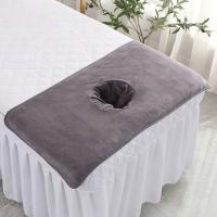 Toalla facial de masaje gruesa profesional, toalla suave y transpirable para salón de belleza, reutilizable con almohadillas para reposacabezas con agujeros, accesorios para el hogar - details 15