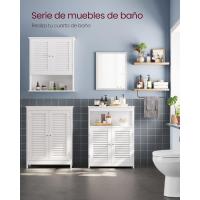 Cocina, Organizador Compartimiento Abierto, Almacenaje 2 Puertas, 30 x 60 x 80 cm, Blanco BBC40WT - details 8