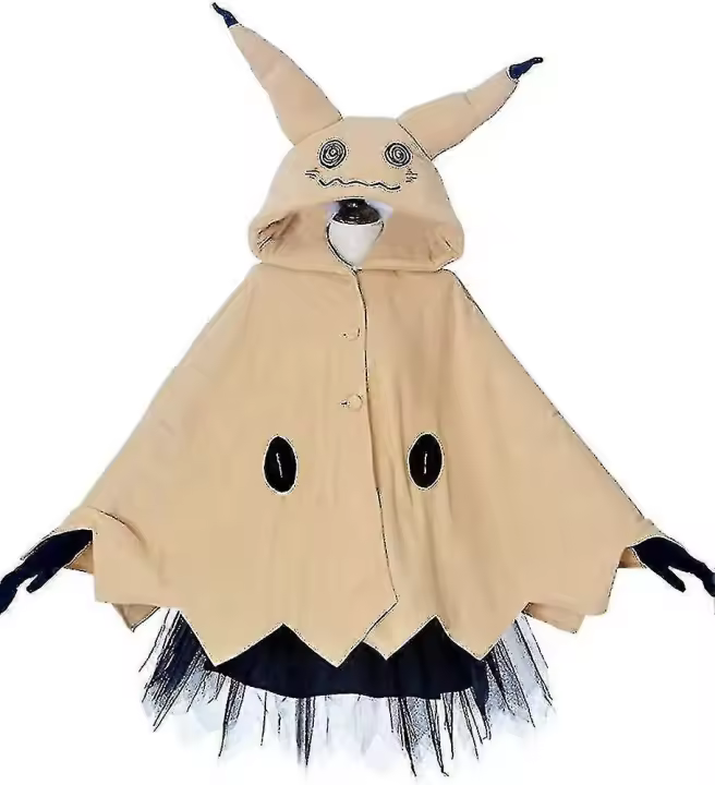 Miccostumes Capa Mimikyu para mujer con falda, cinturón, guantes X - 1