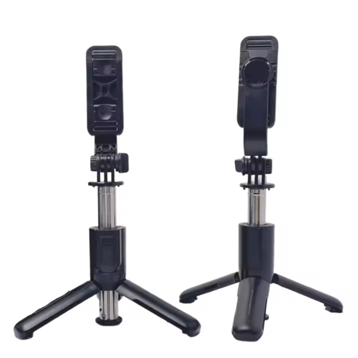 PLAO SELFIE MINI Palo para selfies de teléfono móvil, control remoto, soporte para transmisión en vivo, trípode para fotografía al aire libre, mini portátil, adecuado para todo tipo de teléfonos móviles, Acrílico - 1