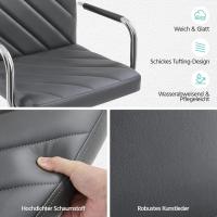 Juego de 2 Taburetes de Bar Altura Ajustable 92-113,5cm Sillas de Bar Asientos Giratorios Diseño Moderno Taburetes Altos Negro - details 49