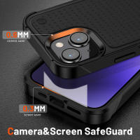 Compatible con iPhone 16 15 14 13 Pro Max Teléfono PC + Funda Protectora de Doble Capa TPU a Prueba de Golpes - details 10