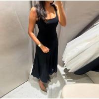 OUWU-Vestido largo de moda para mujer, elegante vestido midi sin mangas con diseño sin espalda y cuello en U, vestidos de fiesta en la playa para verano - details 10