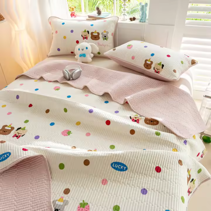 Juego de Cama de Algodón Puro para Niños Sábana de Tatami de Temporada Completa - 1