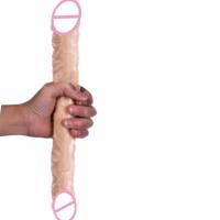 Doble Cabeza Dildo Largo Enorme Plug Anal para Adultos Juguete Realista para Masturbadoras y Lesbianas - details 4