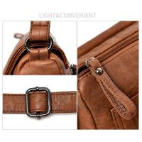 Bolsos de hombro de cuero suave Vintage para mujer, bolsos de lujo, paquete de diseñador, bolso cruzado pequeño, 2021 - details 2