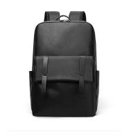 Mochila impermeable de piel sintética para hombre, morral escolar informal para estudiantes, mochilas sencillas para ordenador portátil de negocios para adolescentes, novedad - details 10