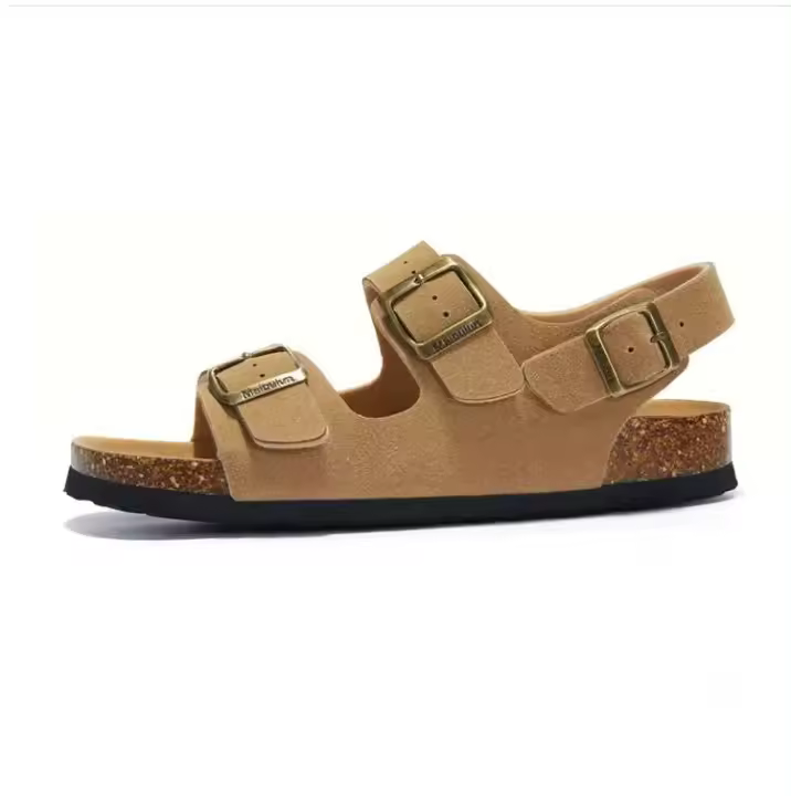 Sandalias de verano al aire libre impresas en 3D con punta abierta para hombre a granel a bajo precio - 1