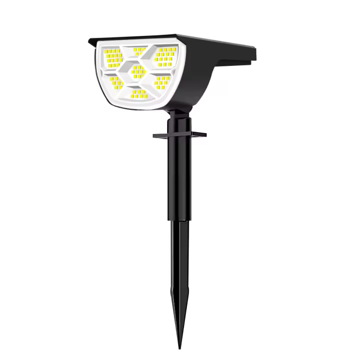 Foco de paisaje LED impermeable, iluminación de 3 modos, lámpara de pared alimentada por energía Solar para puerta delantera, patio trasero, garaje, 68 LED, OutdoorIP65 - 1