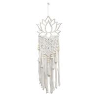 Loto para colgar en la pared, atrapasueños de macramé bohemio, adorno artesanal grande para dormitorio, hogar, dormitorio, apartamento, habitación, regalo de decoración - details 0