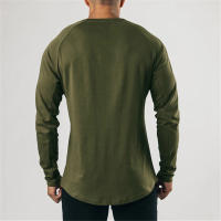 Camisetas deportivas para hombre, camiseta informal de algodón con cuello Henry - details 17