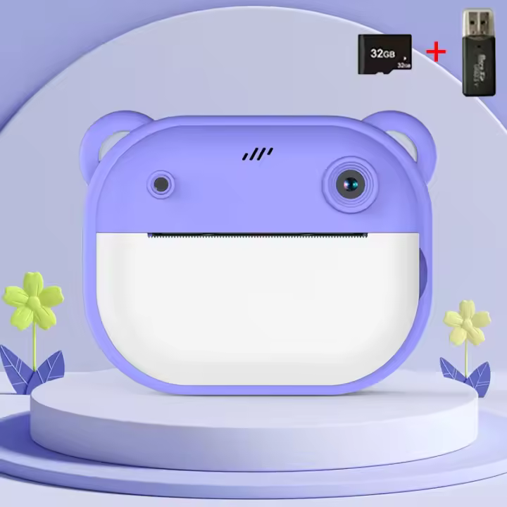 Cámara Digital Instantánea para Niños Impresión de Fotos Térmica Juguet Video with Tarjeta de Memoria de 32GB Hecho en China - 1