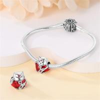 Abalorios de Danza de León y Gato de Sello de Plata Esterlina S925 100% Auténticos para Pulsera DIY de 3mm Joyería de Moda para Mujeres Regalo con Piedra de Zirconia - details 8