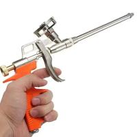 Pistola rociadora de expansión de espuma, pistola de pegamento de chorro de espuma, rociador de gatillo de poliuretano de metal, herramienta de calafateo de sellador de bomba para renovación de casas - details 5